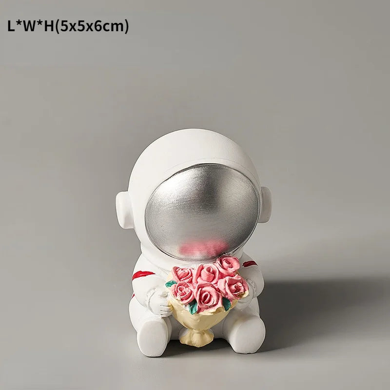 Figurine astronaute romantique