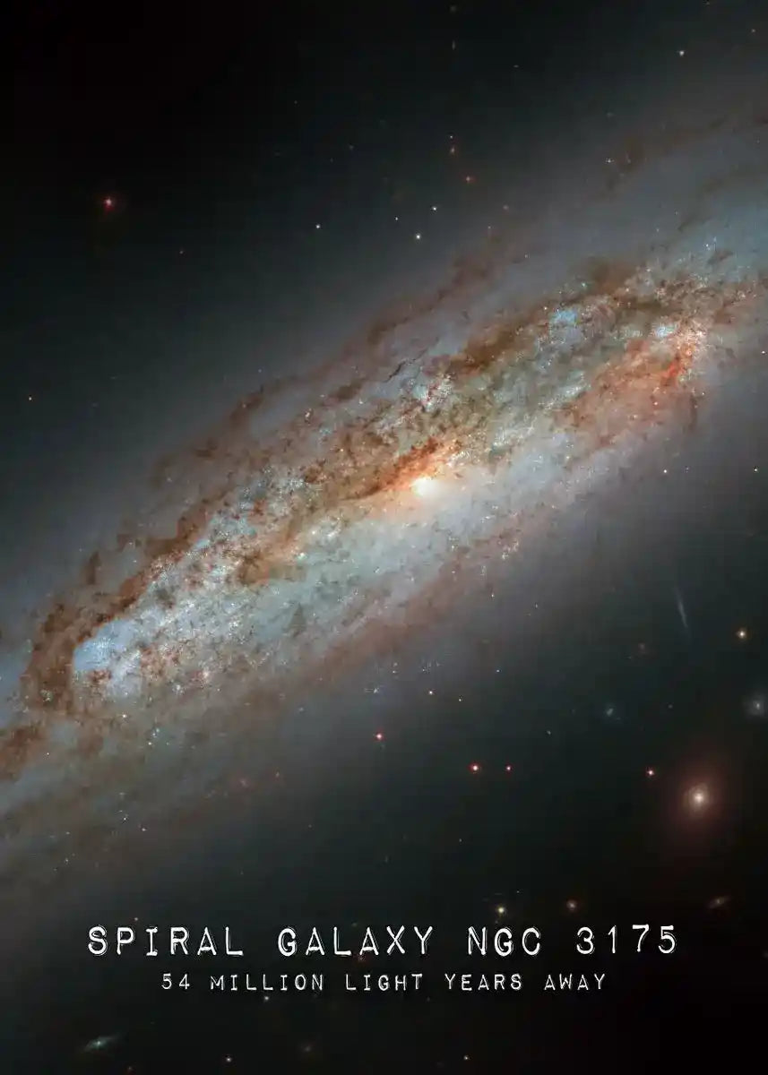 Poster - Spiraalstelsel NGC 3173