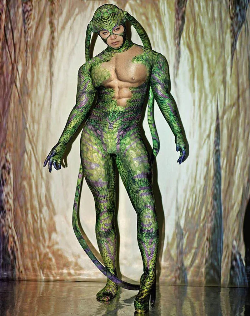 Costume alien homme stretch