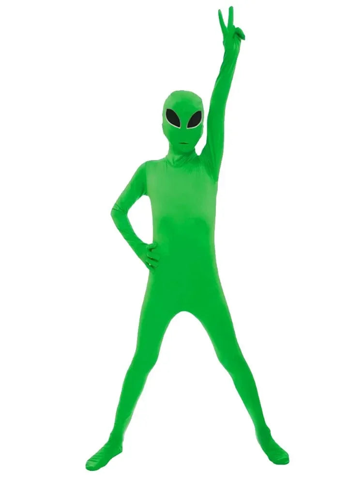 Green alien costume