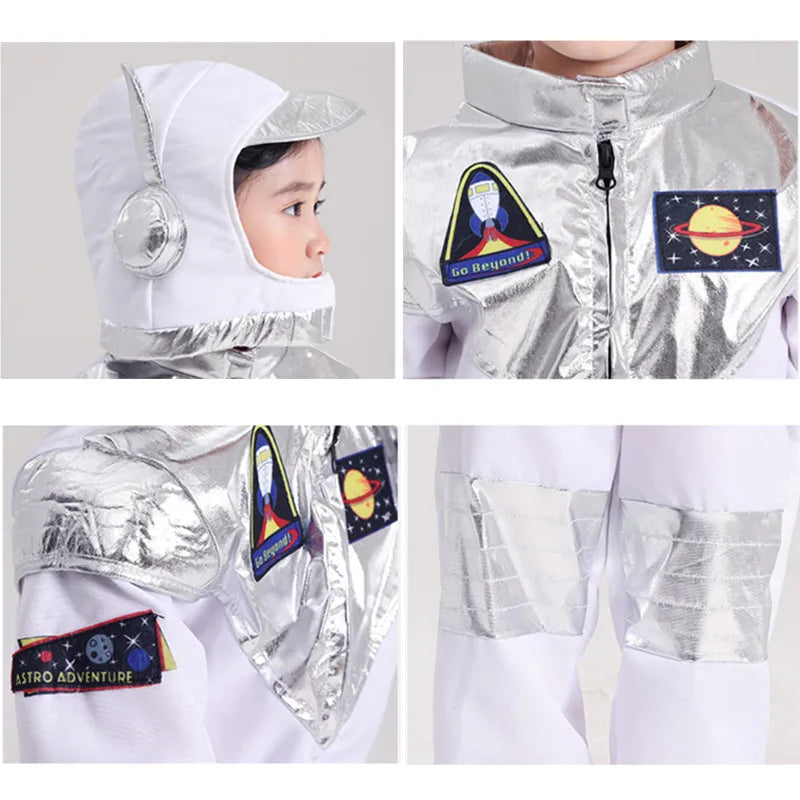 Astronautenkostuum met helm voor kinderen