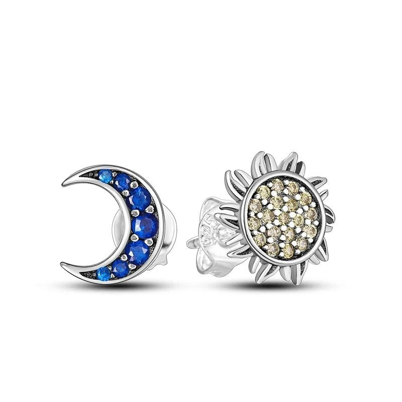 Boucles d'oreilles Lunaire et Solaire