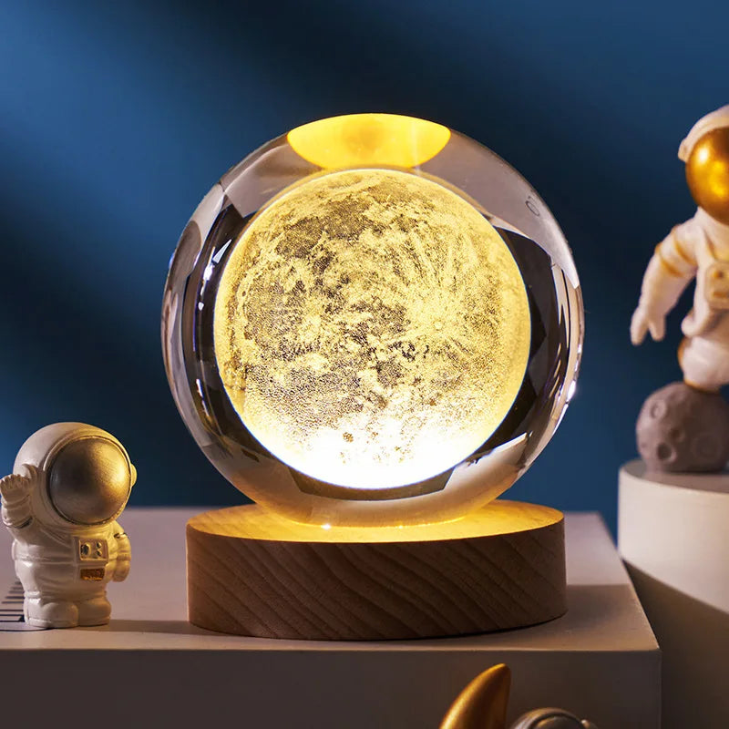Boule de cristal - Lune 3D