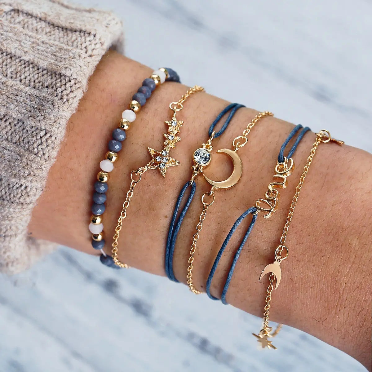 Bracelets Lune 6 pièces