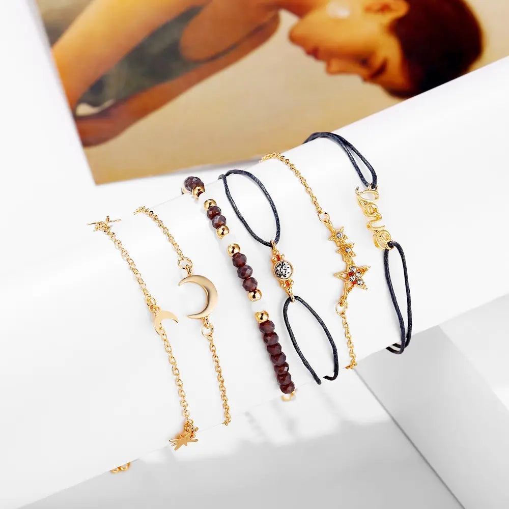 Bracelets Lune 6 pièces