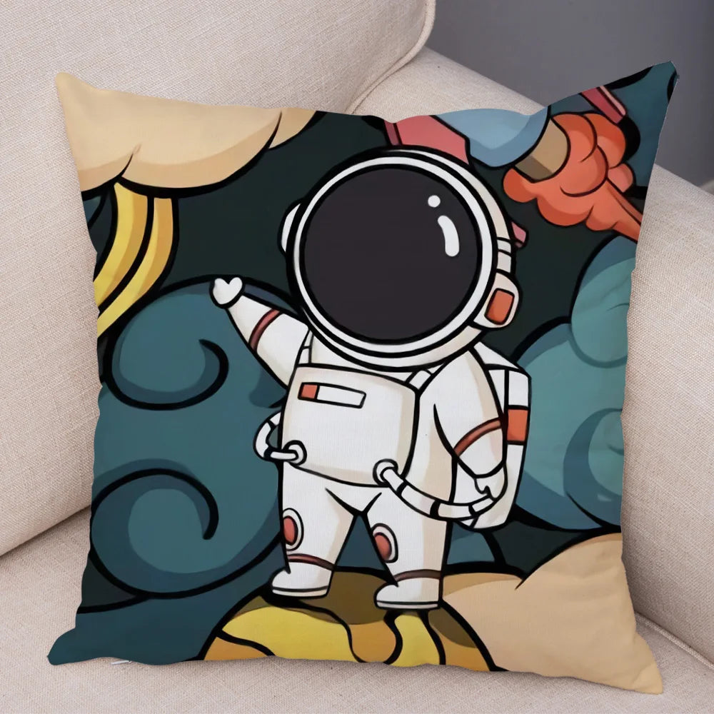 Coussin cosmonaute debout