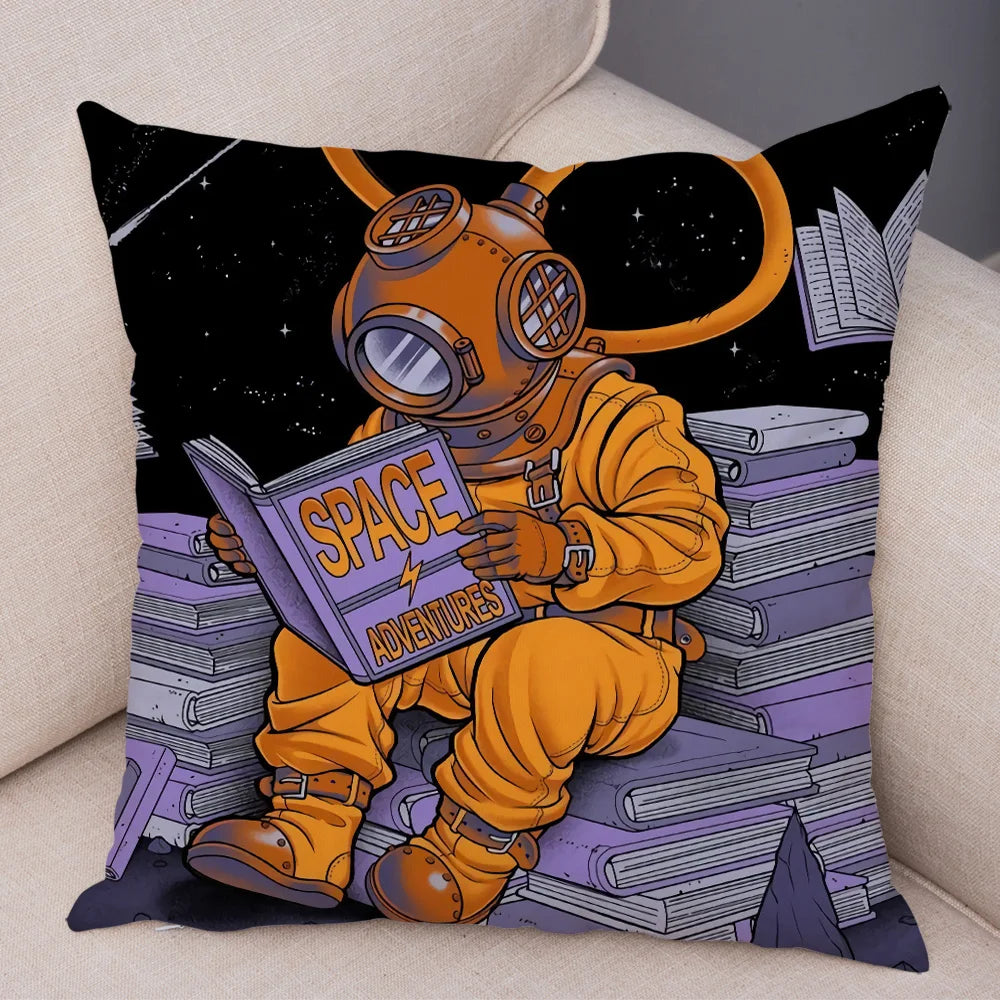 Coussin Astronaute lecteur