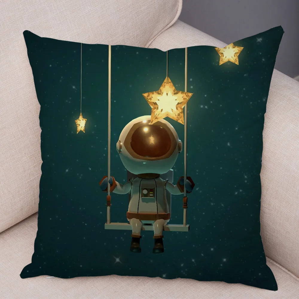 Coussin Astronaute : Balançoire dans l'espace