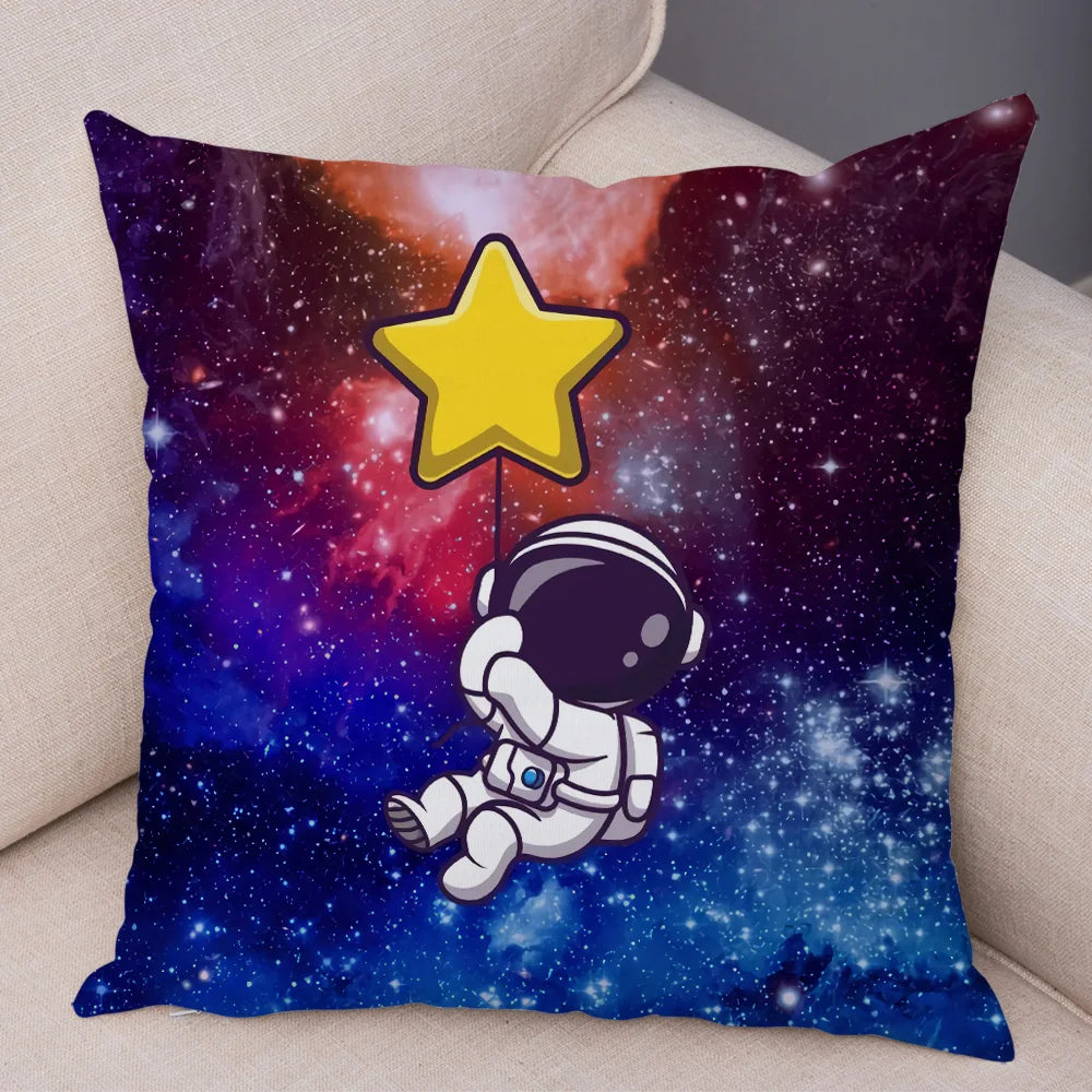 Coussin Astronaute dans l'Univers