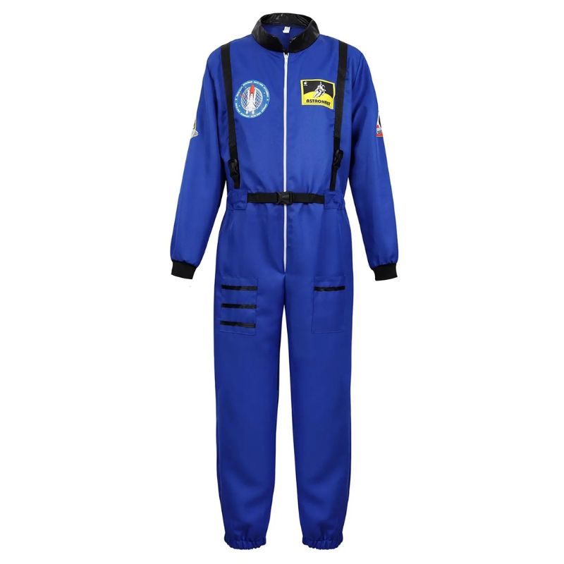 Blauw kosmonautenkostuum voor heren