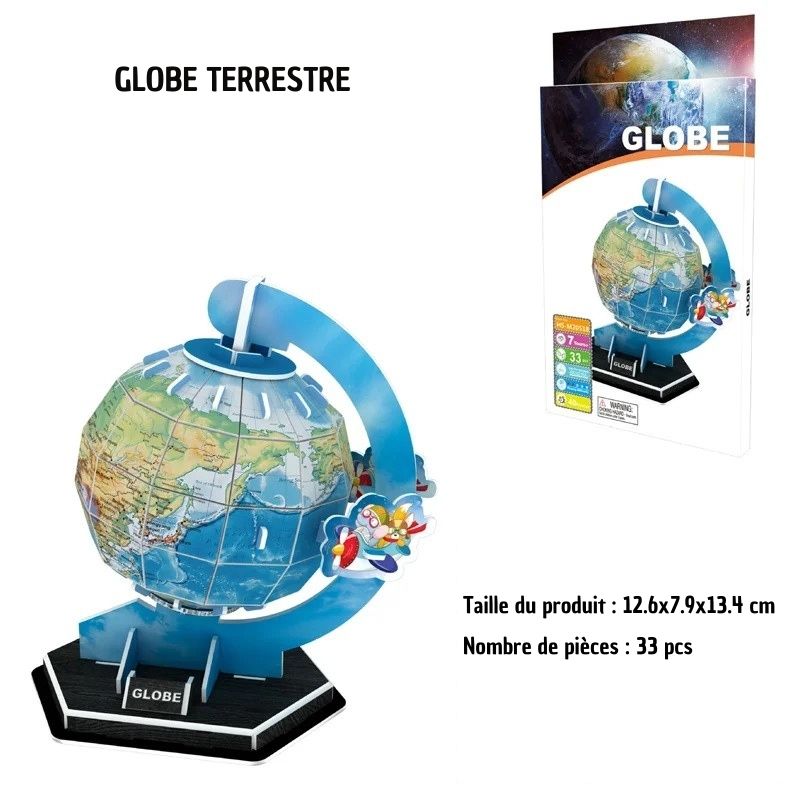 Maquette 3D Globe terrestre