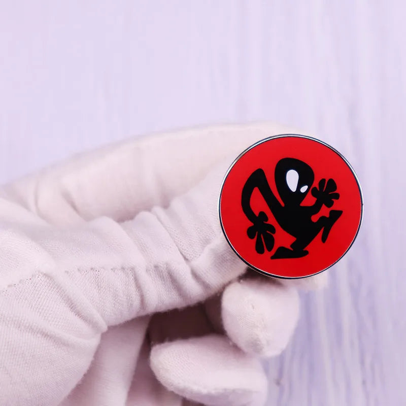 Red Alien Pin