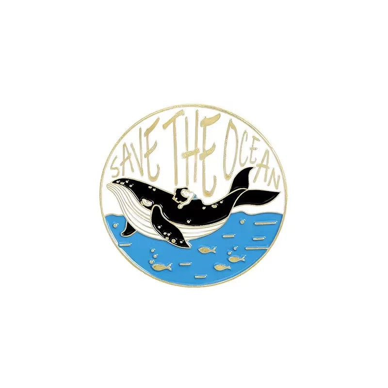 Pin's Astronaute Save the Ocean