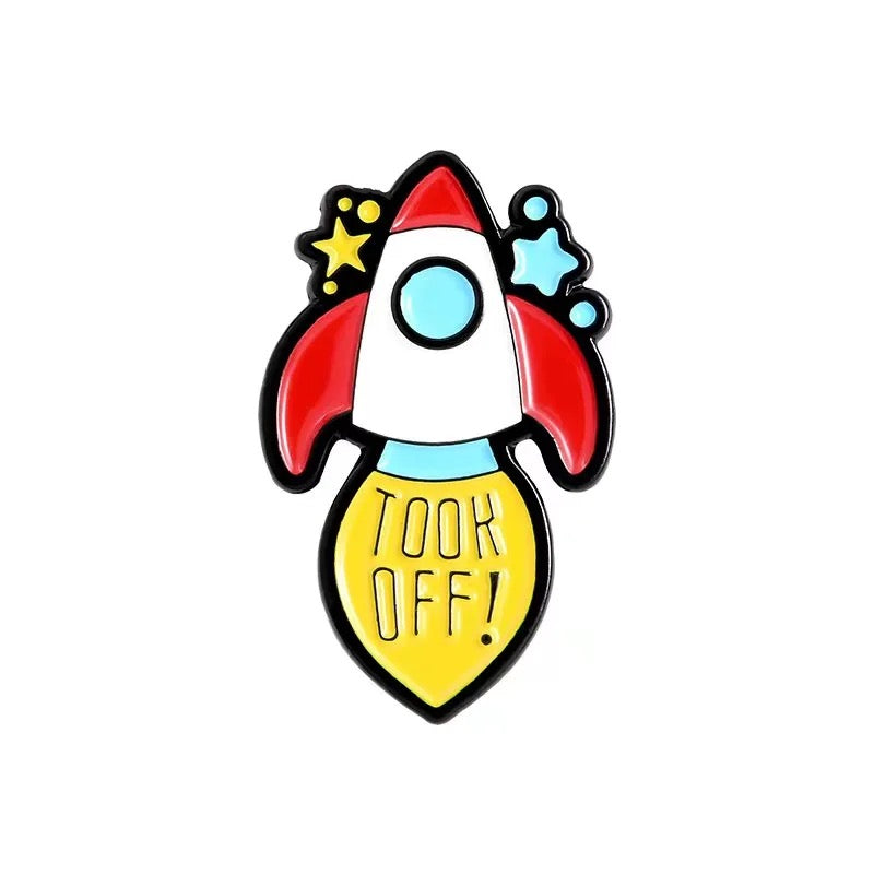 Pin's Fusée Cartoon