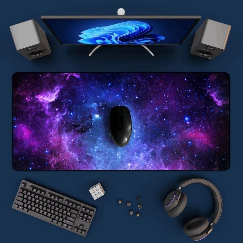Tapis de souris XXL espace doux antidérapant