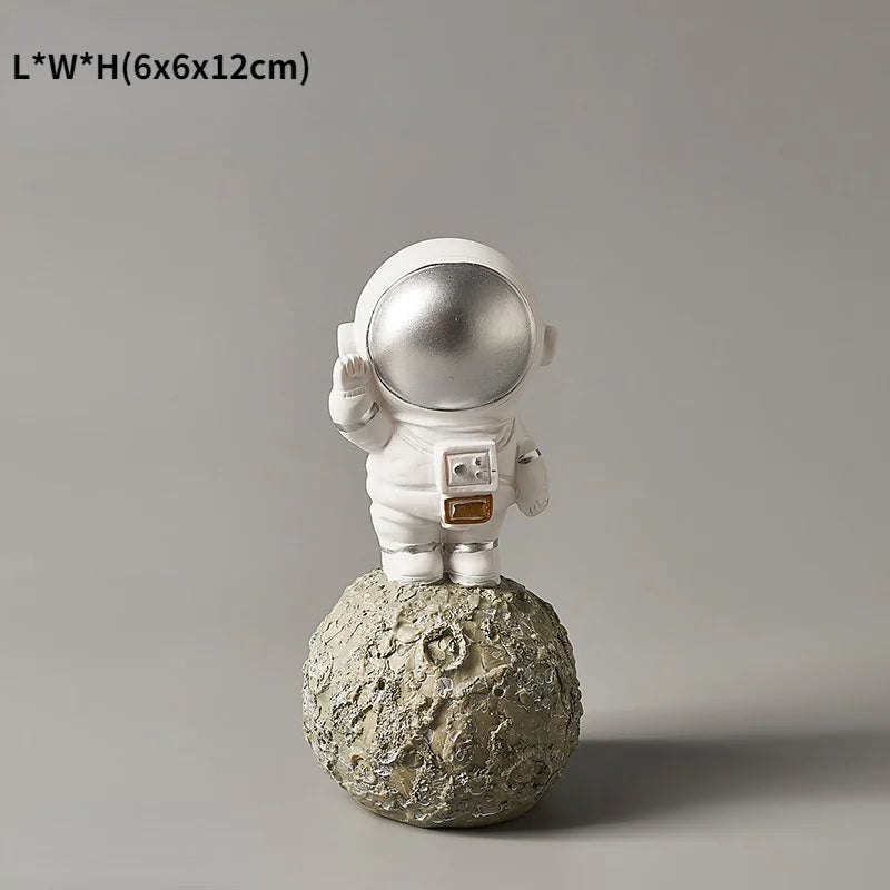 Astronaut figurines on the moon