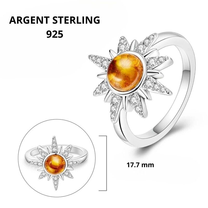 Bague élégante soleil