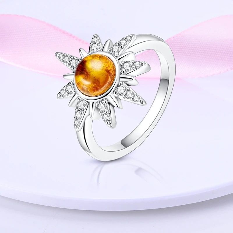 Bague élégante soleil