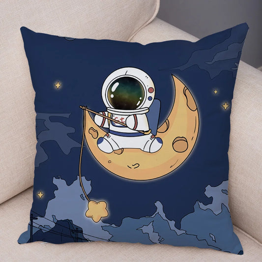 Coussin Astronaute pêcheur d'étoiles