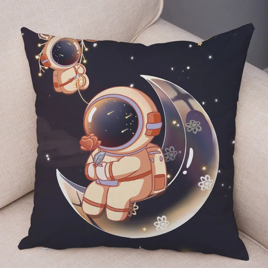 Coussin Astronaute romantique