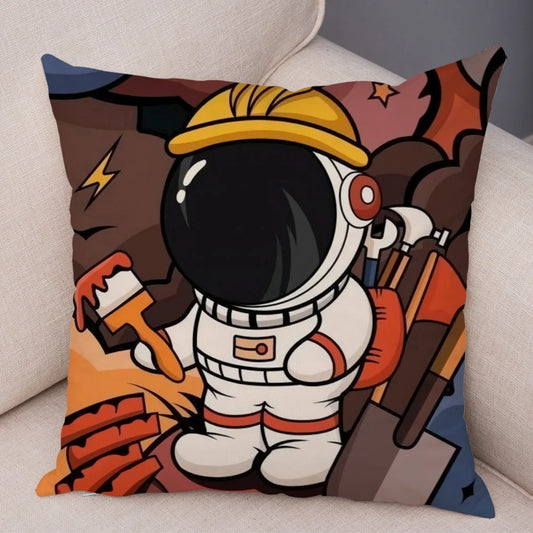 Coussin Astronaute ouvrier