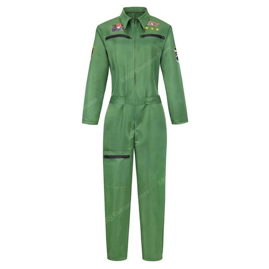 Costume astronaute vert femme
