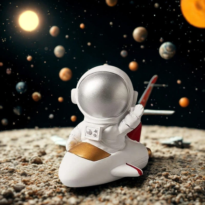 Astronaut vliegtuigbeeldje