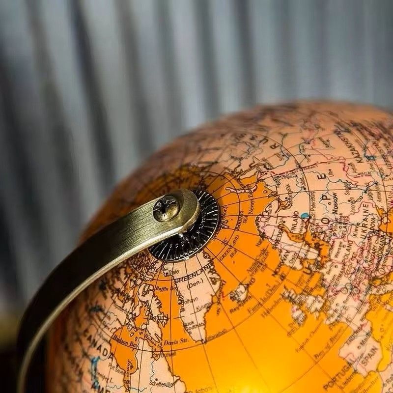 Retro bronze terrestrial globe