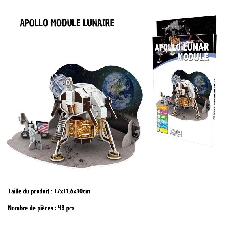 Maquette 3D module lunaire Apollo