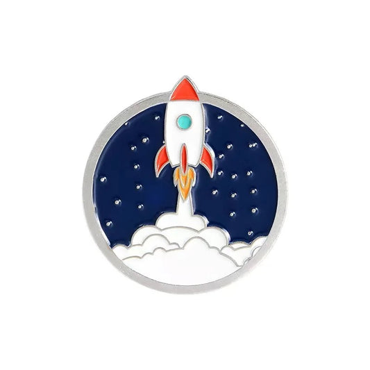 Rocket takeoff pin